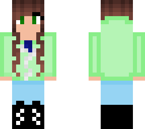 green sweater