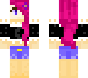 annie, girl with pink hair