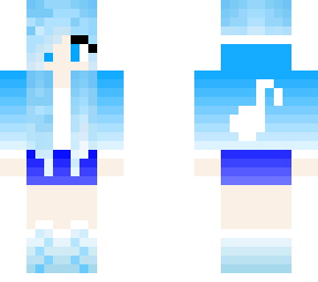 another blue girl with jacket