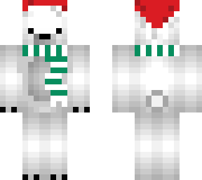 christmas polar bear
