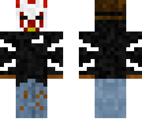 cool black guy with dreads but with a clown mask