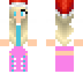 fixed girl with santa hat