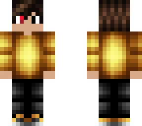 Golden Guy But With Red Eye | Minecraft Skin