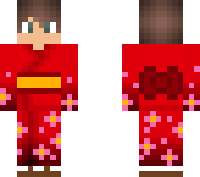 red yukata