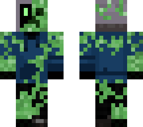 blue computer head - creeper disaster version 2