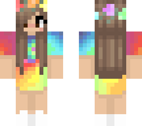rainbow tie dye girl
