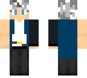 blader with whiteish grayish hair