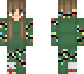 christmas lights girl