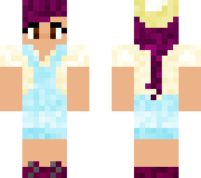 girl in overalls