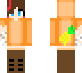 orange pineapple girl