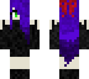 purple haired goth girl