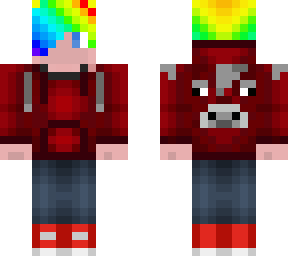rainbow cow hoodie