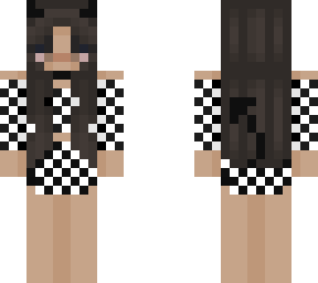 checker wolf devil girl