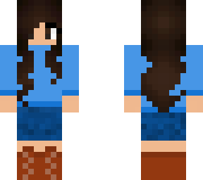 girl who likes blue: brown hair 2.0