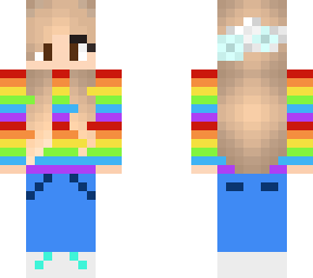a rainbow sweater
