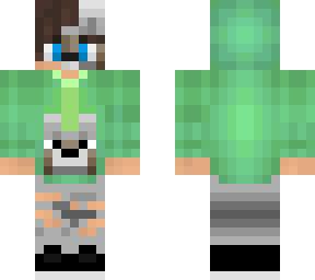 green wolf boy with hoodie