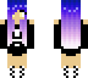 adidas girl with galaxy hair