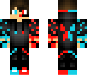 cool gaming blue and red