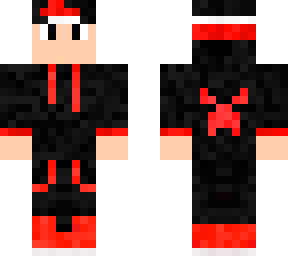 cool red minecraft gamer