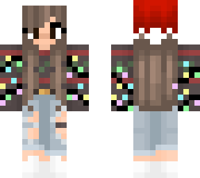 cute chhristmas girl with lights