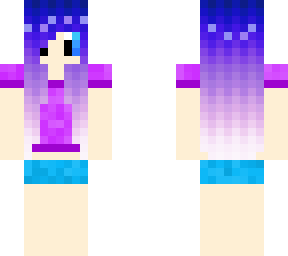 galaxy hair girl