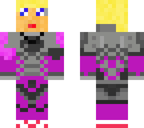 girl melting out of cyber man suit