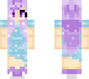 purple hair girl