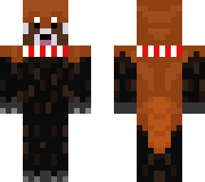 redpanda with festive scarf