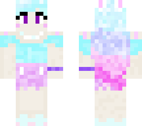 sparkle bunny girl w/ cotton candy hair