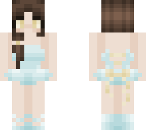 blue & brown ballerina girl - v1