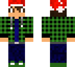 green holiday skin with outer layer removed.