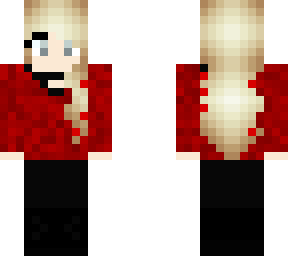 red lace-up sweater
