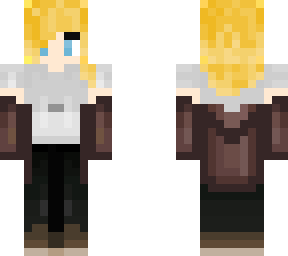 school girl  white and brown blonde