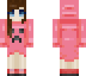 pink creeper hoodie/dress (improved)