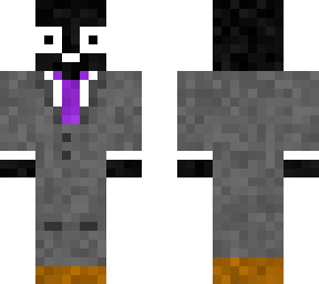 surprised enderman in a suit