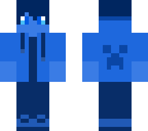 the blue man
