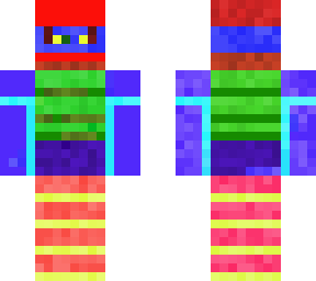 the colorful man