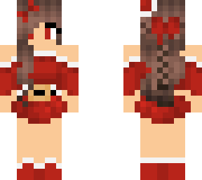 (edit) christmas girl with a bow