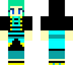 cool blue girl
