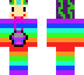 rainbow cupcake person
