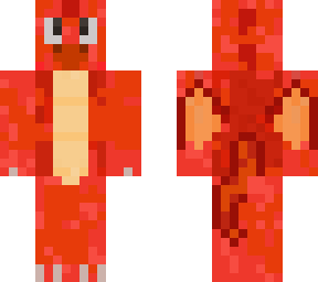 cute fire-dragon character
