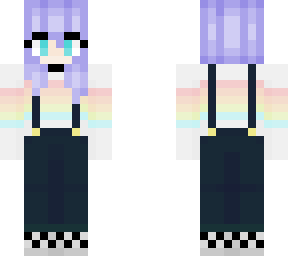 rainbow girl with short hair