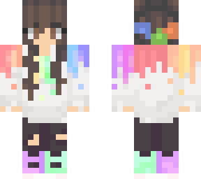 reversed colorful girl