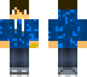 blue hoddie boy