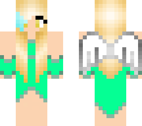 hybrid girl (wolf and angel)