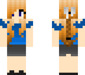 blue and grey young lady
