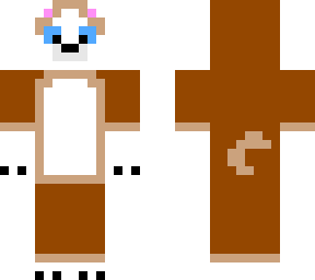 Brown siberian husky | Minecraft Skin