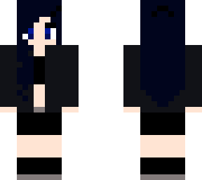 girl w/navy hair