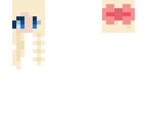 modern sandy girl face+hair+ribbon