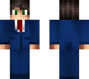 blue suit